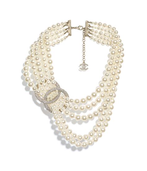 chanel costume pearl necklace price